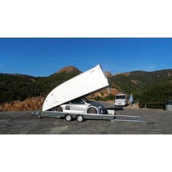 Woodford RL 3000 - Lukket trailer - 2.600 kg - Smal model - 2 aksler